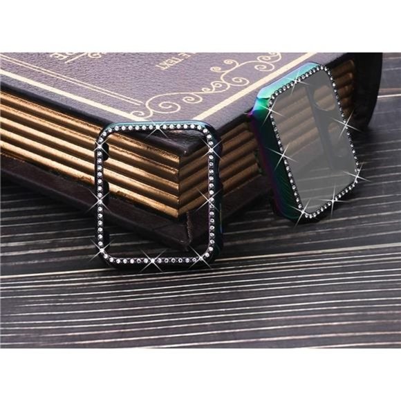 NEW Colorful Bling Rhinestone Apple Watch Band + Case